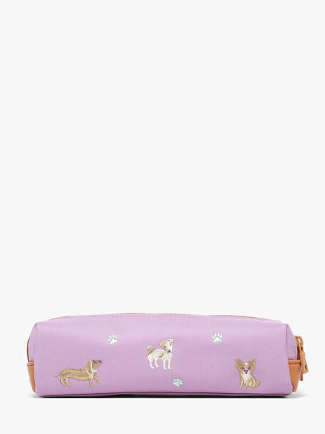 2-compartment Pouch Tann's Violet les fantaisies f 12195 other view 2