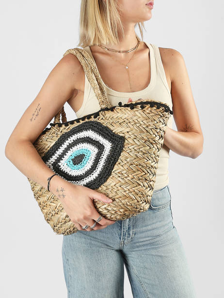 Shoulder Bag Straw Straw Miniprix Beige straw B464 other view 1