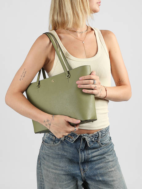 Sac Porté épaule Medium Karly Cuir Lauren ralph lauren Vert karly 31924351 vue secondaire 1