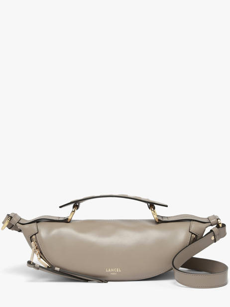 Small Leather Origami Crossbody Bag Lancel Beige origami A12527
