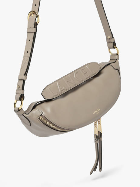 Small Leather Origami Crossbody Bag Lancel Beige origami A12527 other view 2