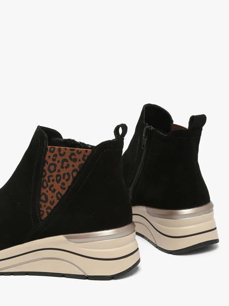 Platform Sneakers In Leather Remonte Black women 5 other view 2