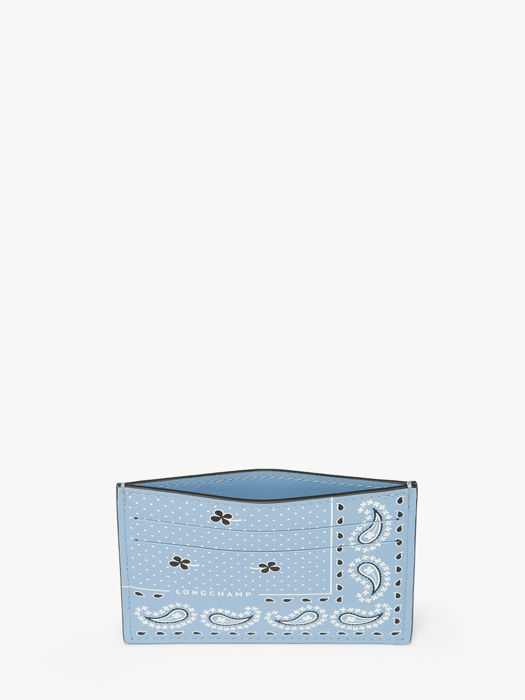 Longchamp Longchamp pocket bandana Bill case / card case Blue