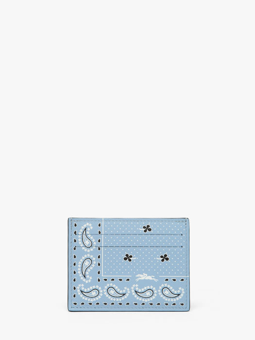 Longchamp Longchamp pocket bandana Bill case / card case Blue