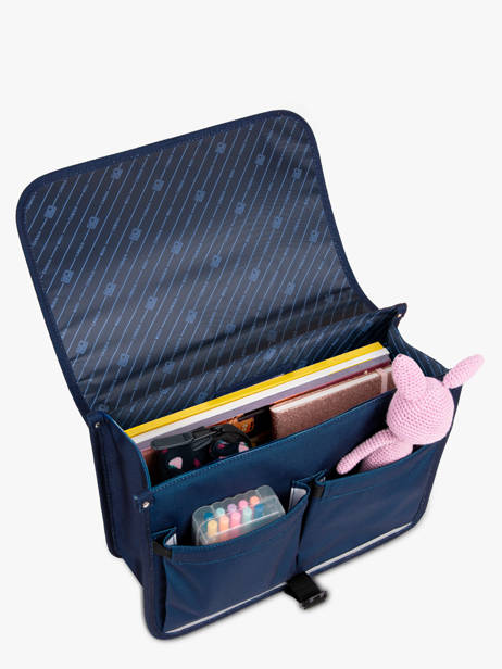 Cartable 2 Compartiments Cabaia Violet school S vue secondaire 4