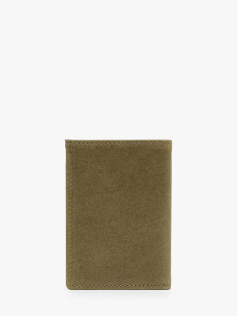 Card Holder Oil Leather Etrier Green oil EOIL013 other view 2