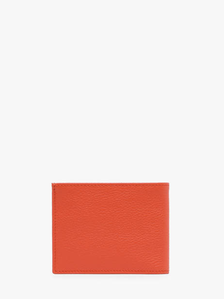 Card Holder Leather Etrier Orange madras EMAD5021 other view 2