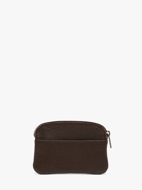 Coin Purse Leather Madras Etrier Brown madras EMAD339 other view 2