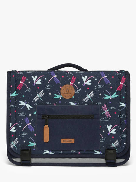 2-compartment Satchel Cabaia Blue school M other view 2