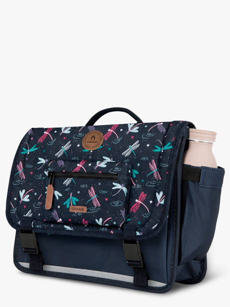 2-compartment Satchel Cabaia Blue school M other view 3