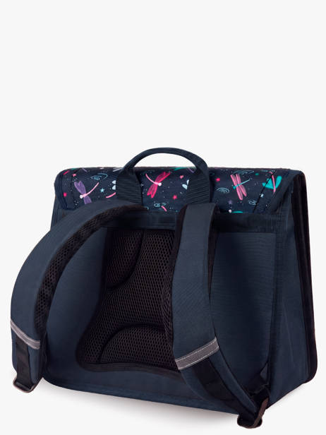2-compartment Satchel Cabaia Blue school M other view 5