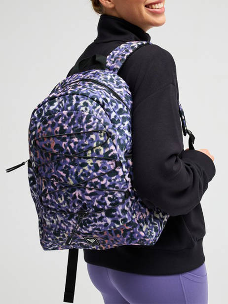 2-compartment Backpack Roxy Violet back to school RJBP5052 other view 1