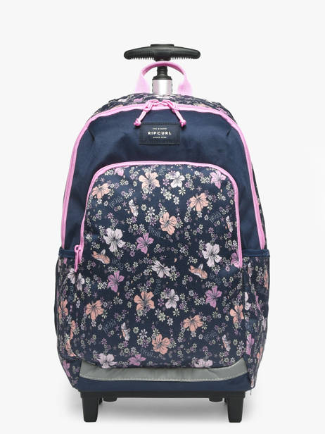 1 Compartment Wheeled Schoolbag Rip curl Blue mixed 53WBA