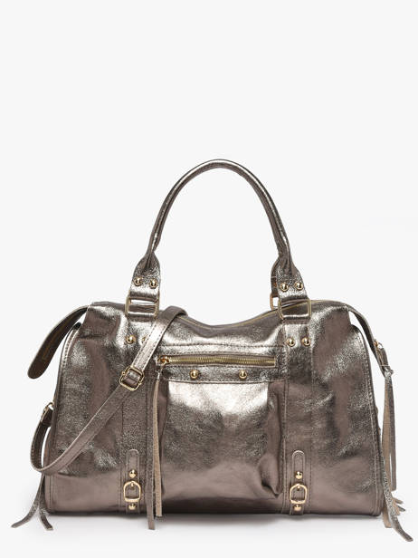 A4 Size Shoulder Bag Nine Leather Milano Brown nine NI24095O