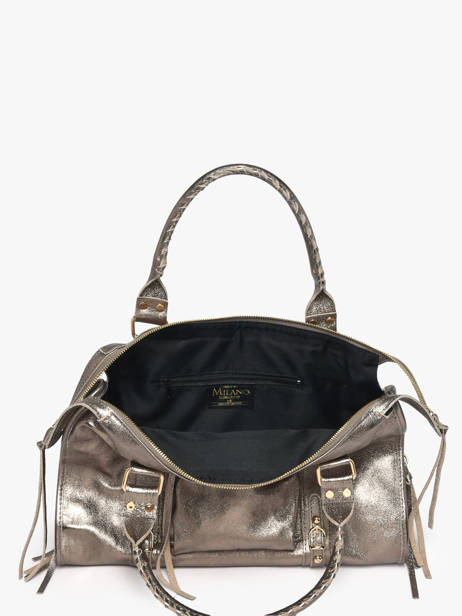 A4 Size Shoulder Bag Nine Leather Milano Brown nine NI24095O other view 3
