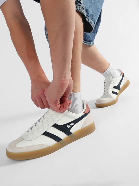Sneakers In Leather Gola White men CMB744WU other view 1