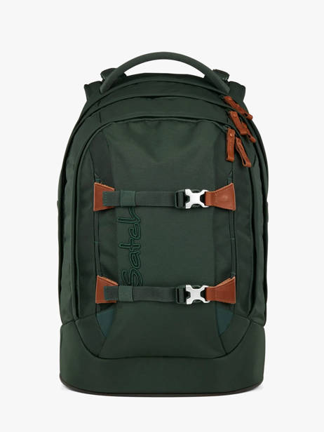 2-compartment Backpack Satch Green pack 1324
