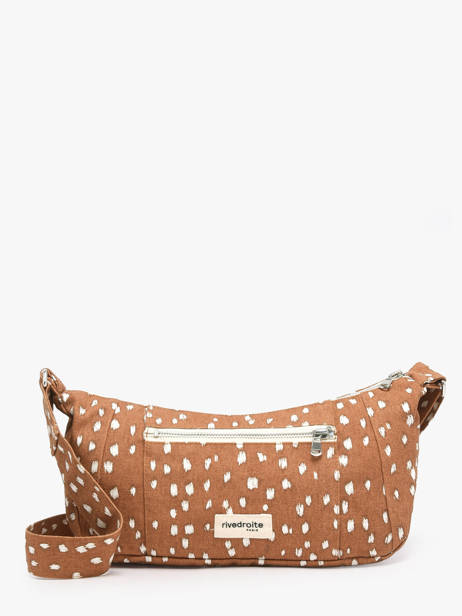 Le Sac Crossbody Mini Charlot Coton Recyclé Rivedroite Marron biche oh ma biche CHARXSBI