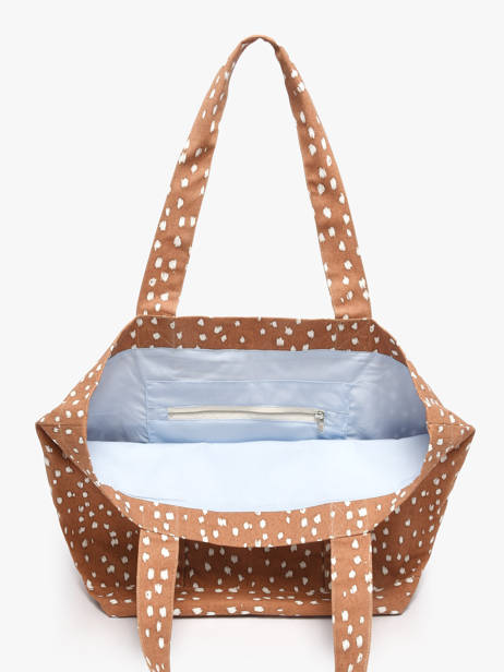 Shoulder Bag Mini Amelot Recycled Coton Rivedroite Brown biche oh ma biche MAMEBICH other view 3
