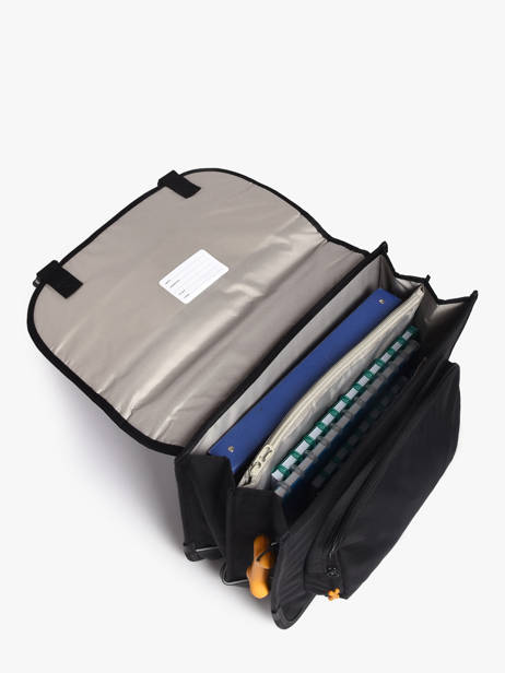 2-compartment Cedar Satchel Stones and bones Black boys B other view 3