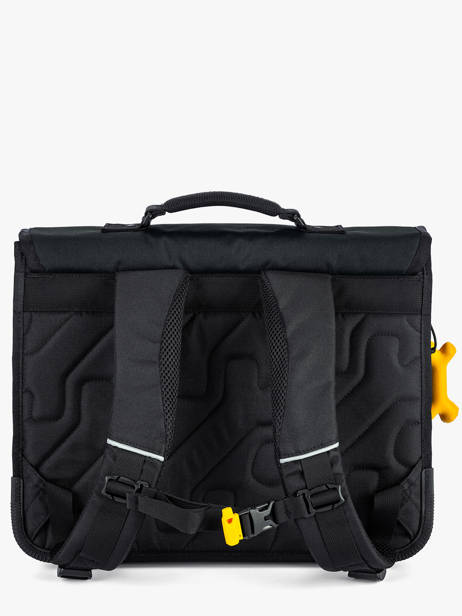 2-compartment Cedar Satchel Stones and bones Black boys B other view 4
