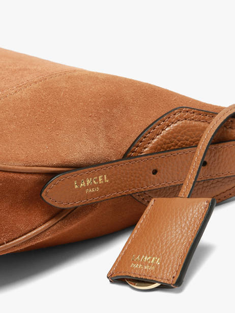 Shoulder Bag Victoire Suede Lancel Brown victoire A14255 other view 3