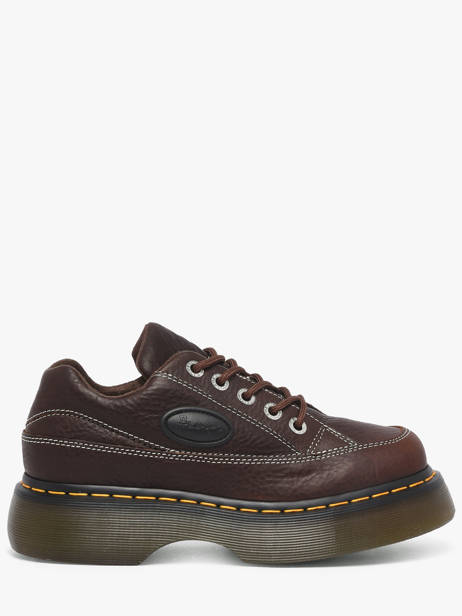 Platform Sneakers In Leather Dr martens Brown women 41129200