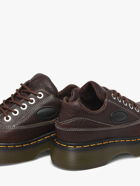 Platform Sneakers In Leather Dr martens Brown women 41129200 other view 3