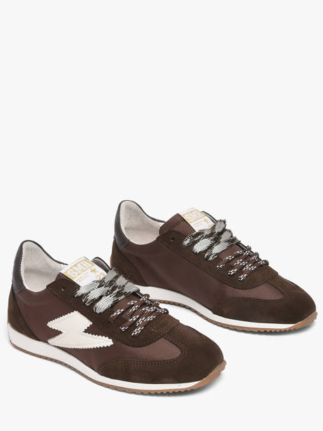 Sneakers June En Cuir Semerdjian Marron women JUNEE278 vue secondaire 2