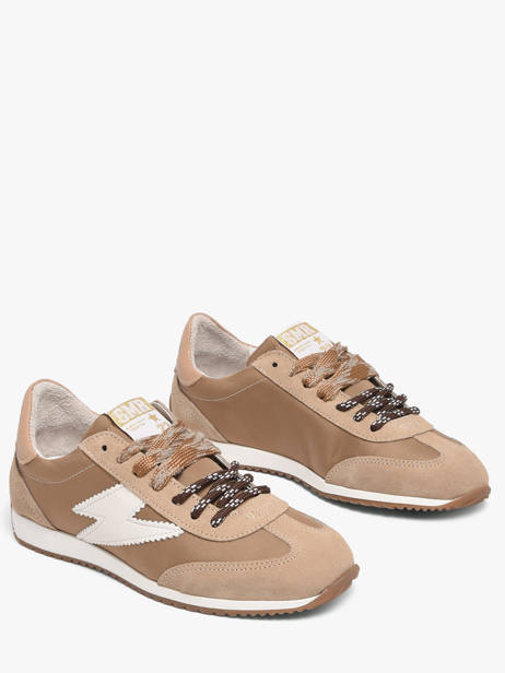 Sneakers June In Leather Semerdjian Brown women JUNEE274 other view 2