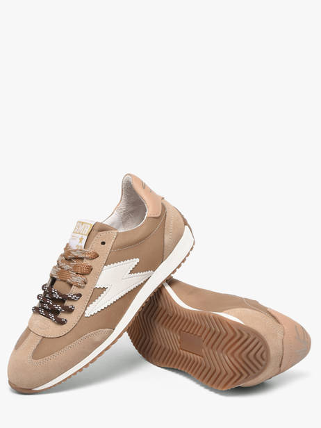 Sneakers June In Leather Semerdjian Brown women JUNEE274 other view 3