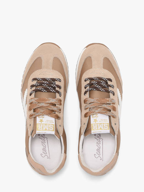 Sneakers June In Leather Semerdjian Brown women JUNEE274 other view 4