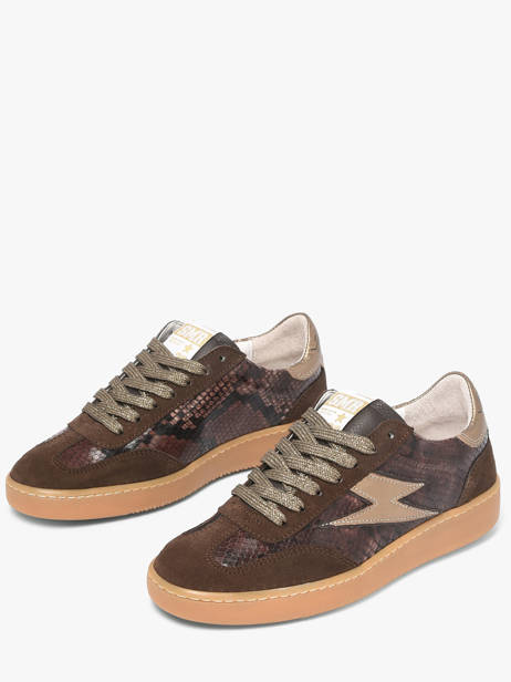 Sneakers Lee In Leather Semerdjian Green women LEEE445 other view 2