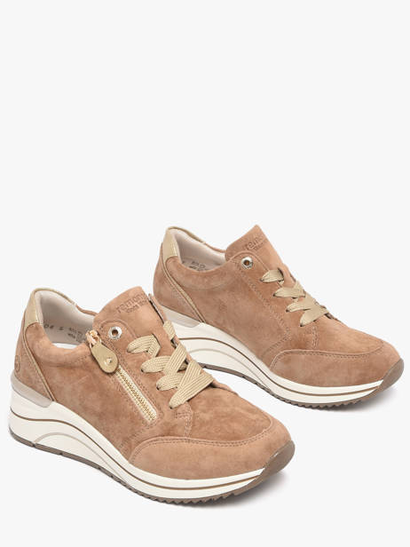 Platform Sneakers In Leather Remonte Beige women 64 other view 2