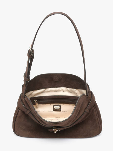 Shoulder Bag Ella Suede Guess Brown ella SG975418 other view 3