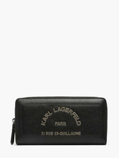 Wallet Leather Karl lagerfeld Black k daily B3W32016