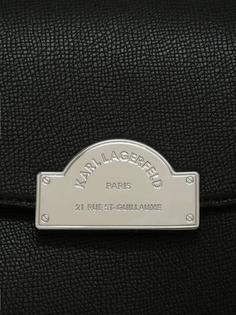 Cabas Rsg Cuir Karl lagerfeld Noir rsg B3W30115 vue secondaire 3