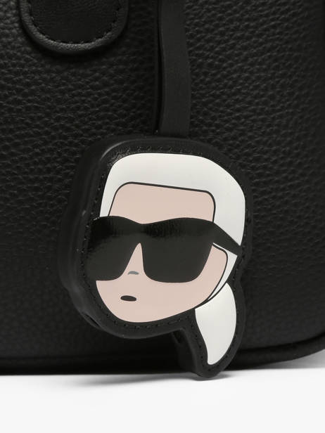 Bowling Bag K Ikon Leather Karl lagerfeld Black k ikon B3W30119 other view 3