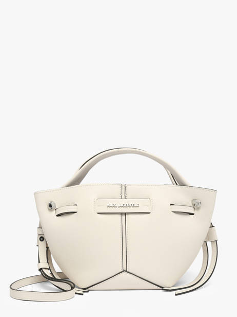 Shoulder Bag K Pierced Leather Karl lagerfeld White k pierced B3W30280