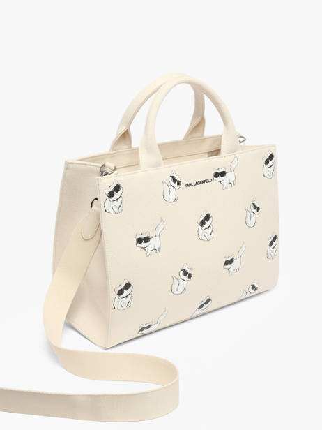 Cabas K Ikon Coton Karl lagerfeld Beige k ikon B3W50064 vue secondaire 2