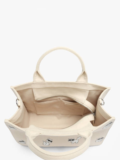 Cabas K Ikon Coton Karl lagerfeld Beige k ikon B3W50064 vue secondaire 3
