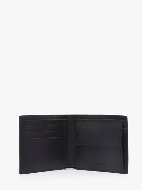 Wallet Leather Lacoste Black monogramme NH4400MR other view 1