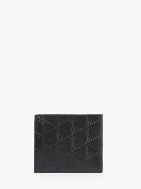 Wallet Leather Lacoste Black monogramme NH4400MR other view 2