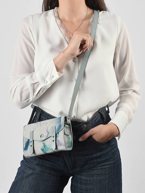Leather Mini Indispensable Mini Indispensable Crossbody Bag Paul marius Blue tie & dye MINITIE other view 1
