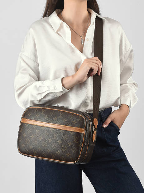 Preloved Louis Vuitton Crossbody Bag Reporter Pm Monogram Louis vuitton Brown second life P31VK450 other view 1