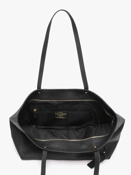 Cabas Caviar Cuir Milano Noir caviar CA19111O vue secondaire 3