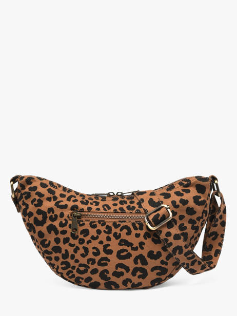 Crossbody Bag Leopard Cotton Hindbag Brown leopard LE other view 4