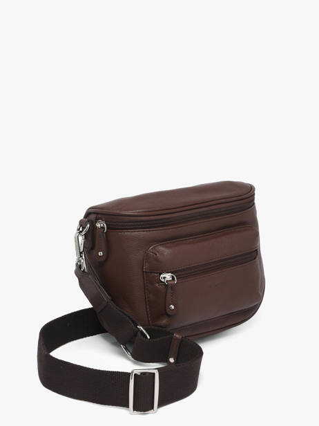 Belt Bag Leather Hexagona Brown confort 466110 other view 2