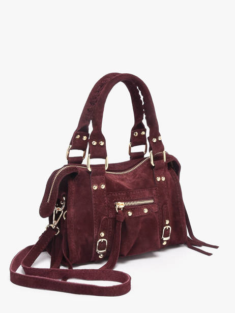 Sac Bandoulière Velvet Cuir Milano Rouge velvet VE24092O vue secondaire 2