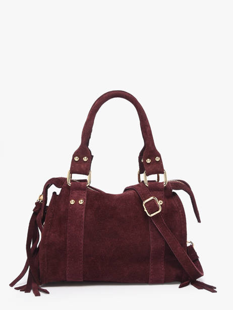 Sac Bandoulière Velvet Cuir Milano Rouge velvet VE24092O vue secondaire 4